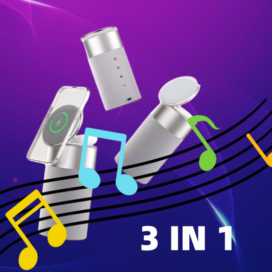 3-in-1 Multi-Function Wireless Speaker With Touch Lamp